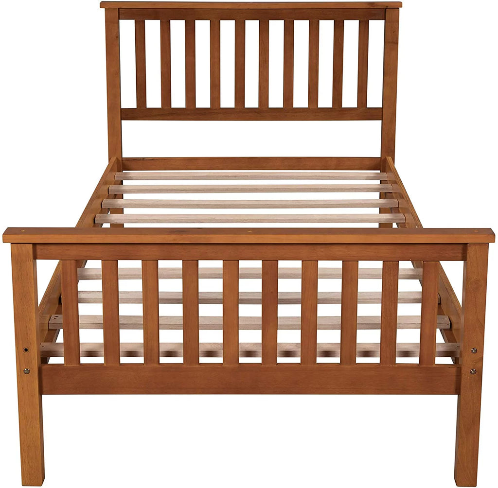 Twin Wood Platform Bed Frame V70777