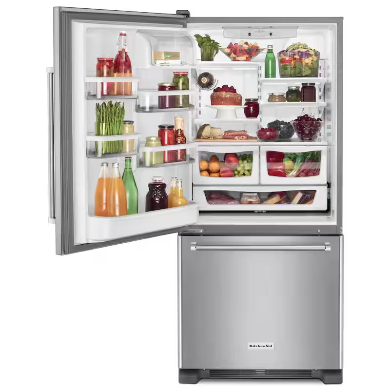 Bottom Freezer Refrigerator in Stainless Steel G941