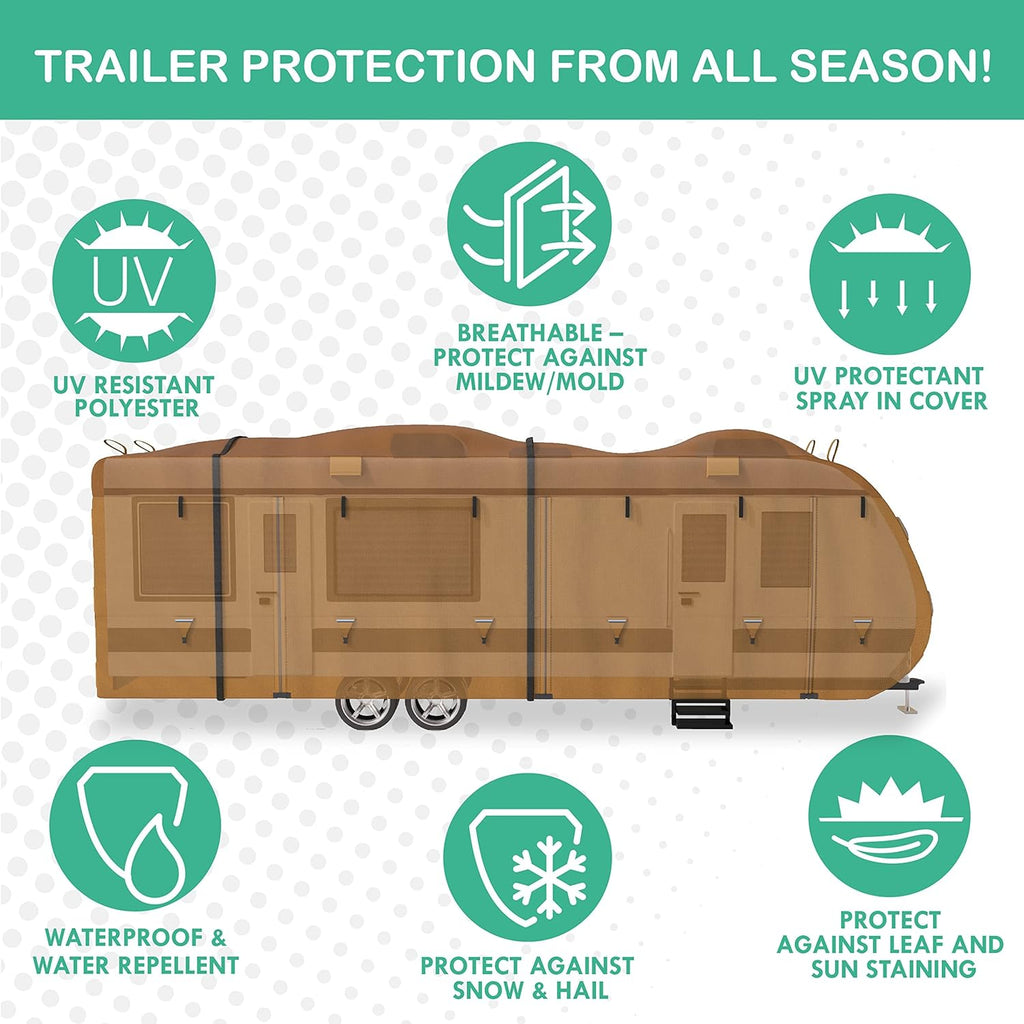 22'-24' RV Trailer Covers with Storage Bag D866