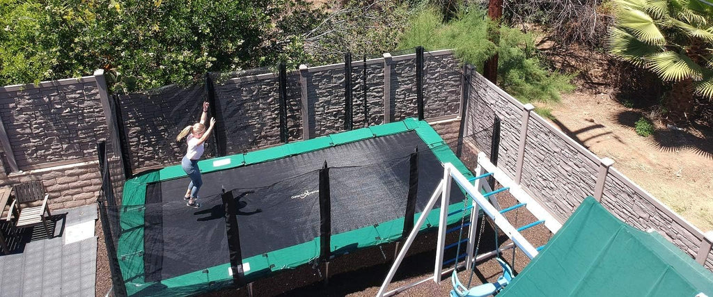 Rectangle Trampoline with Net Enclosure B53671