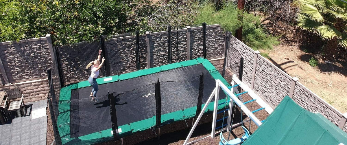 Rectangle Trampoline with Net Enclosure B53671