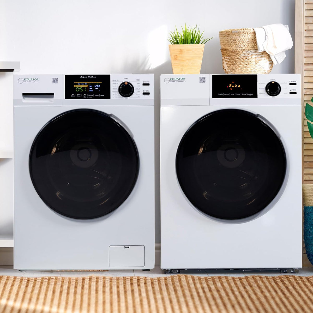 Digital Washer 1.9cf 110V + Vented Dryer 4cf 110V E276