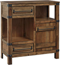 Brown Wooden Accent Cabinet S108