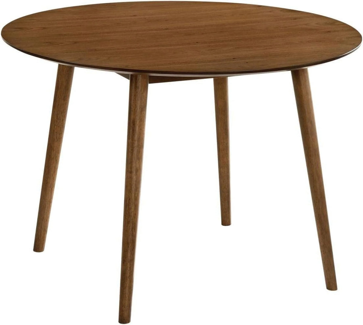 42" Round Walnut Wood Dining Table D827226