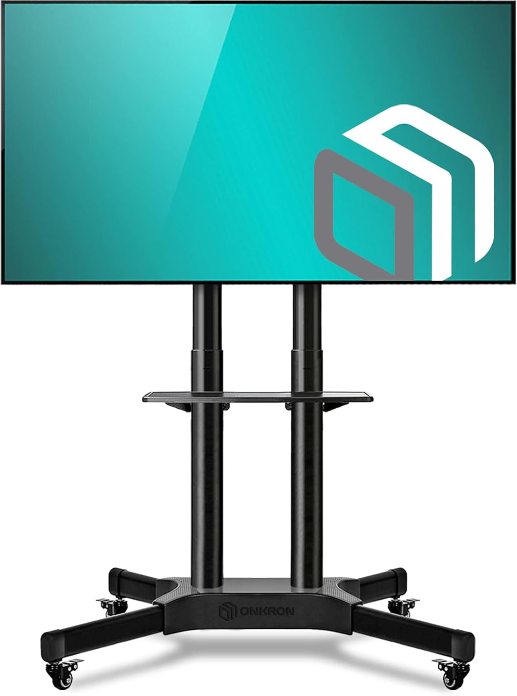 Mobile TV Stand for 40 to 65 Inch TV with Wheels Shelves P990