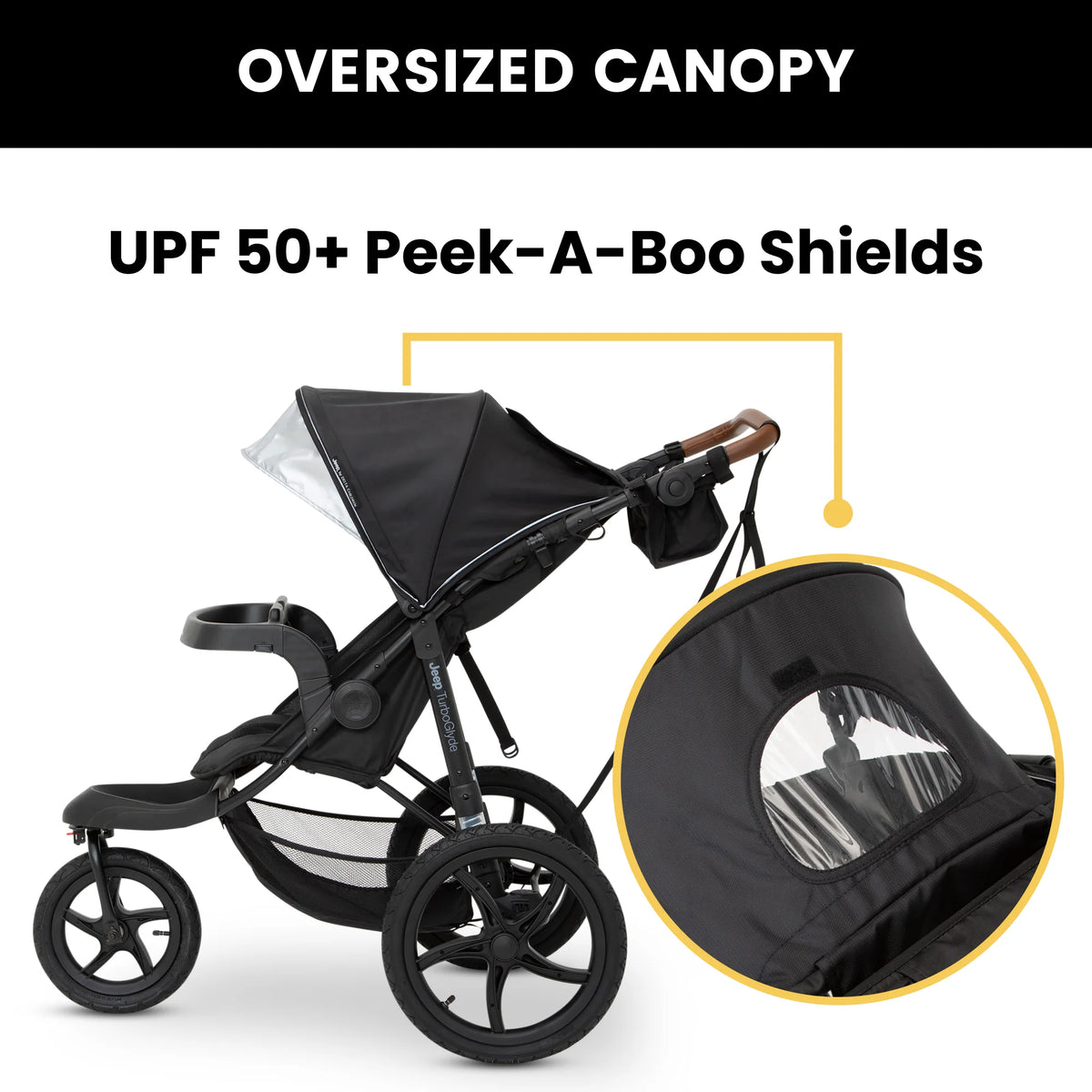 Black Jogging Stroller M2467