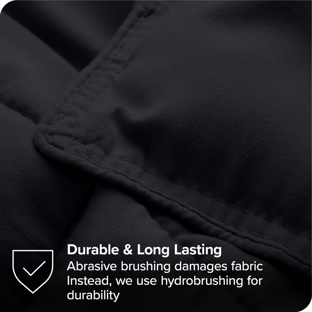 7-Piece Bed-in-a-Bag Full XL Black Sheet Set K58732