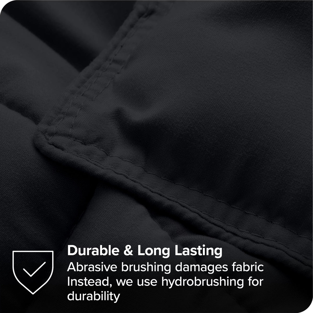 7-Piece Bed-in-a-Bag Full XL Black Sheet Set K58732