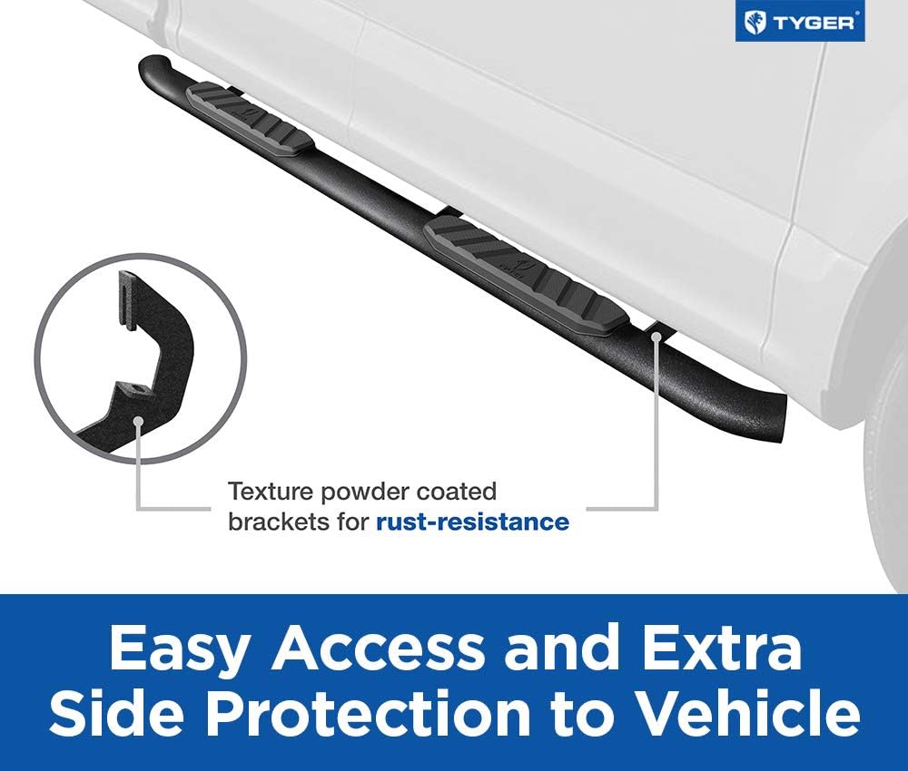 Textured Black 3.5 inch Running Boards E196068