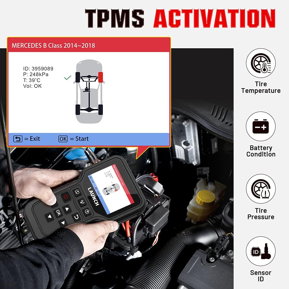 TPMS Relearn Tool + OBD2 Scanner Code Reader I501