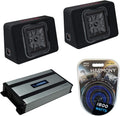 12 Square Sub Box Bundle with Amplifier & Amp Kit F286050