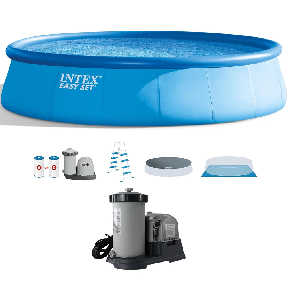 18' x 48” Above Ground Swimming Pool with 2500 GPH Cartridge Filter Pump D635547