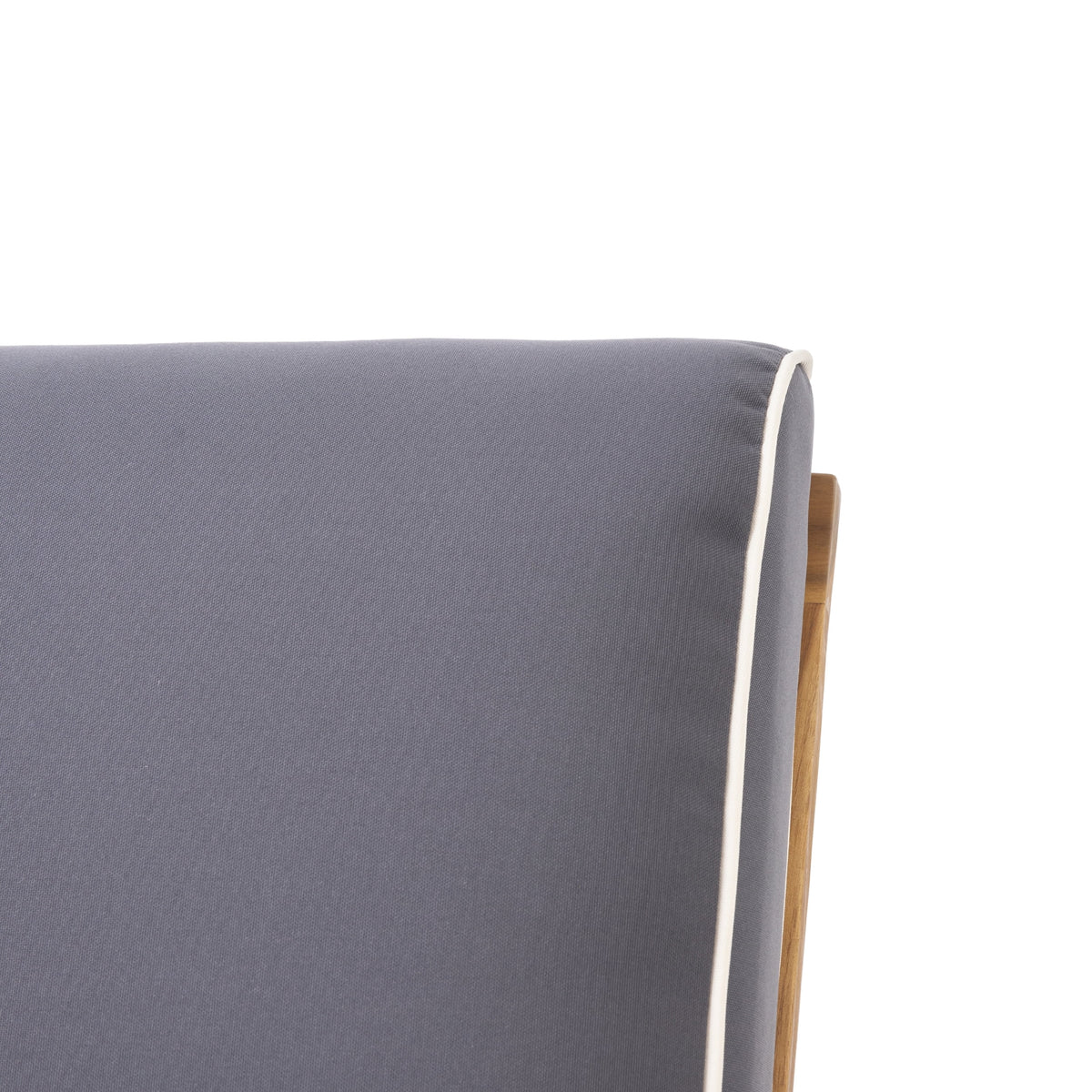 Acacia Wood Club Chairs with Cushions, Set of 2 C70152