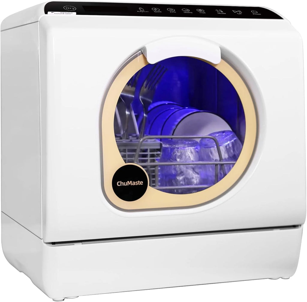 Countertop Dishwasher with Water Tank, 5 Wash Programs, Drying and Double Spray Arms E30456