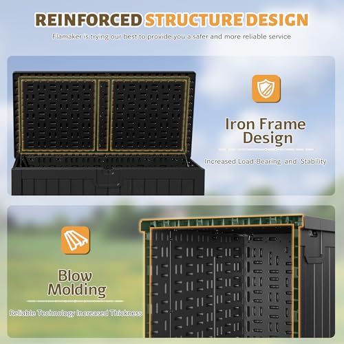 120 Gallon Waterproof Resin Deck Box E867