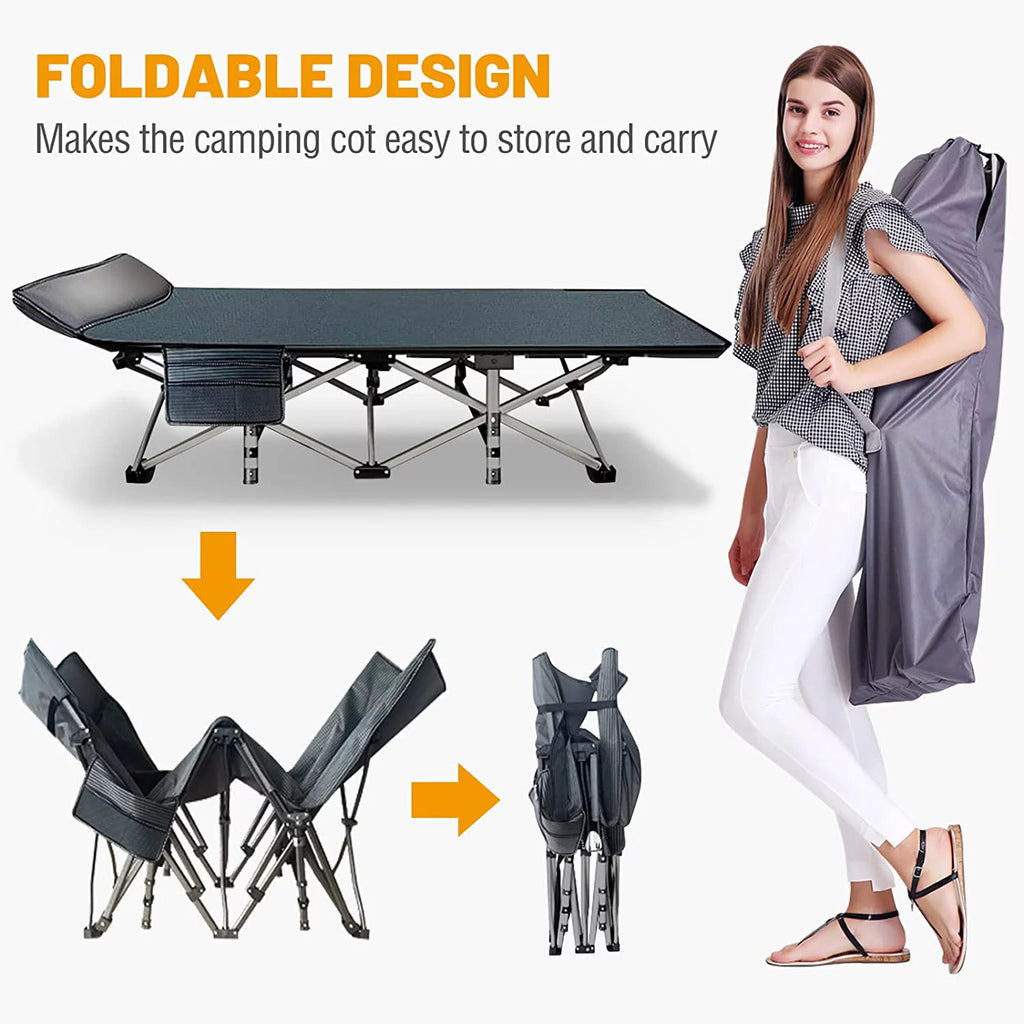 Folding Bed with Mattress and Carrying Bag T8577