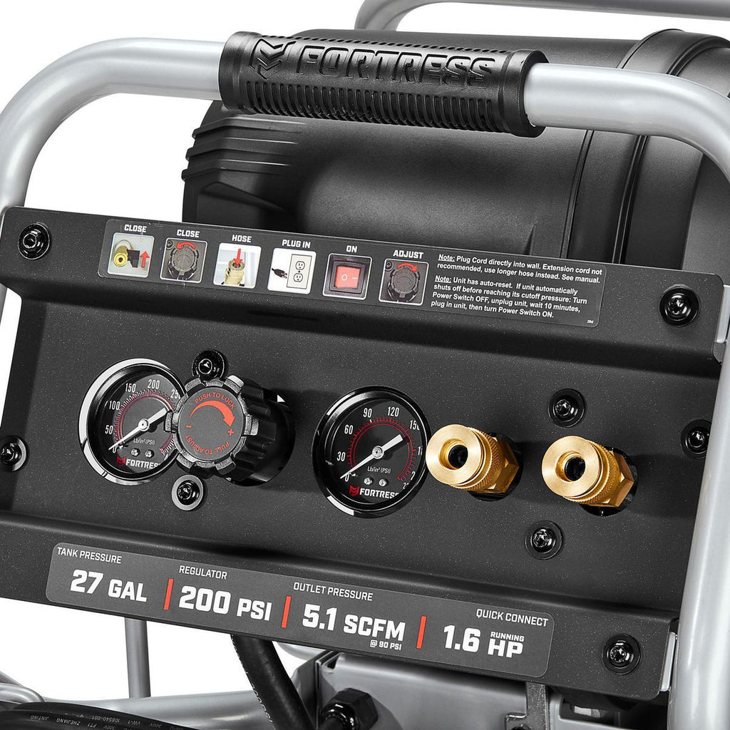 27 Gallon 200 PSI Oil-Free Vertical Air Compressor U688555