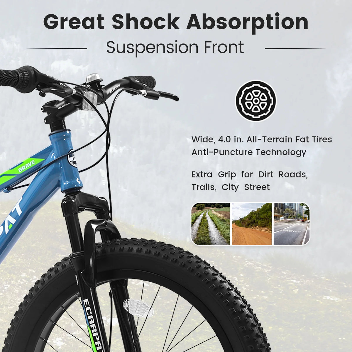 24 inch Fat Tire Mountain Bike A309885