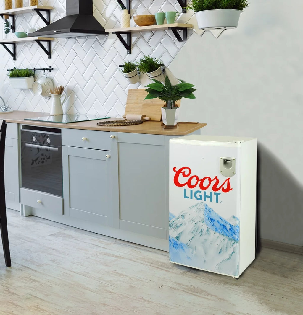 Compact Fridge with Bottle Opener, 90 L 3.2 Cubic Foot T847867