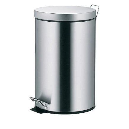 Silver 12L Pedal Bin Q9598