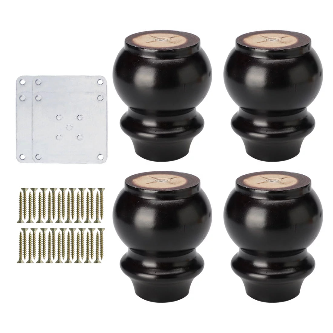 4" Wood Furniture Leg 4 Pack U6895