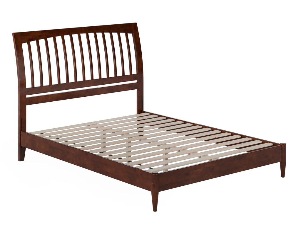 Queen Solid Wood Sleigh Platform Bed D395288