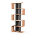 Acacia Wood Geometric Bookcase T3779