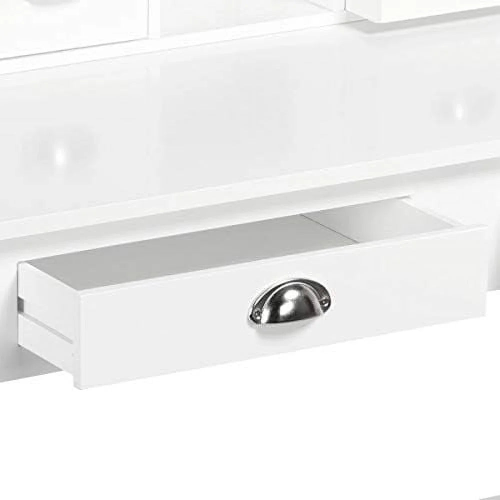 White Computer Desk with 4 Drawers A901716