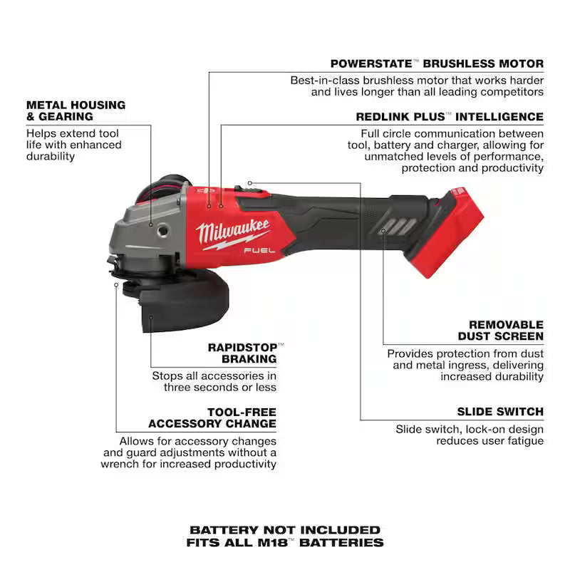 18V Brushless Cordless SDS-Plus Rotary Hammer with Angle Grinder K448600