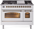 White Dual Fuel Natural Gas Range P50012