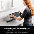13-in-1 Air Fry Countertop Oven with Air Fry Basket, SearPlate, Wire Rack & Crumb Tray, Silver O57814