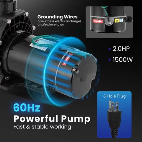 2.0HP Swimming Pool Pump with Strainer Filter A6301