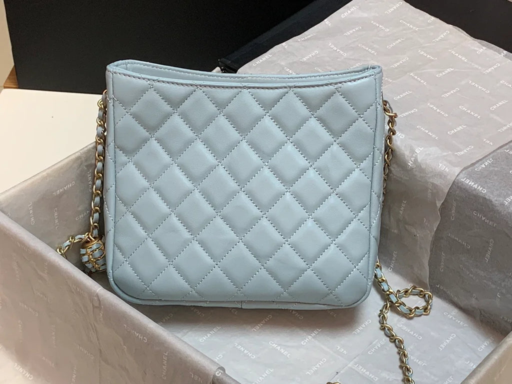 Light Blue Hobo Handbag V6406