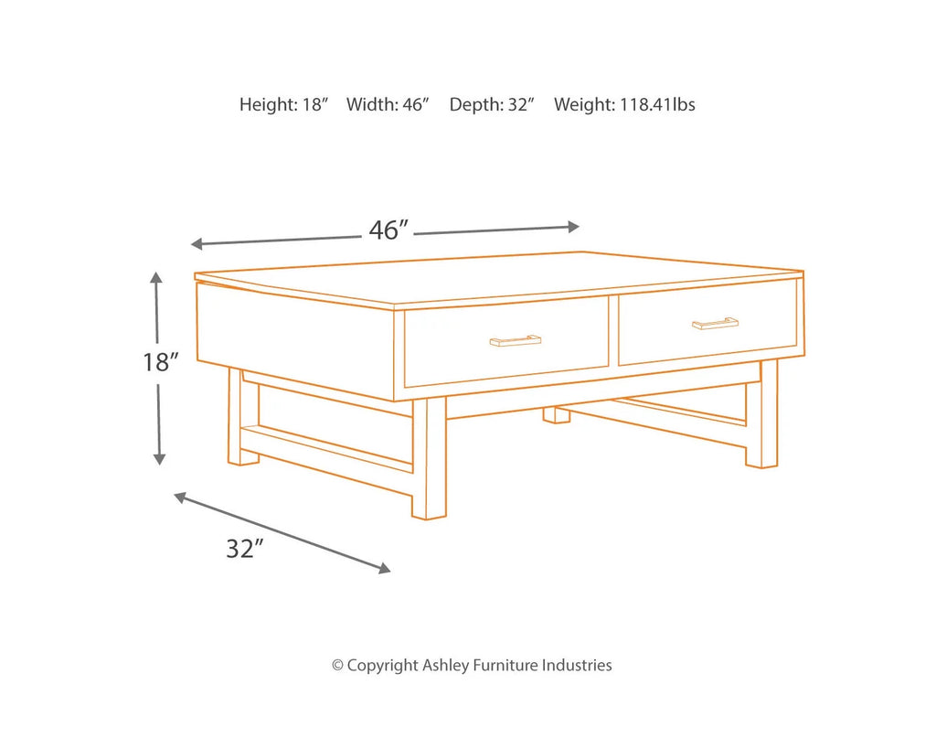 Lift Top Coffee Table H11794