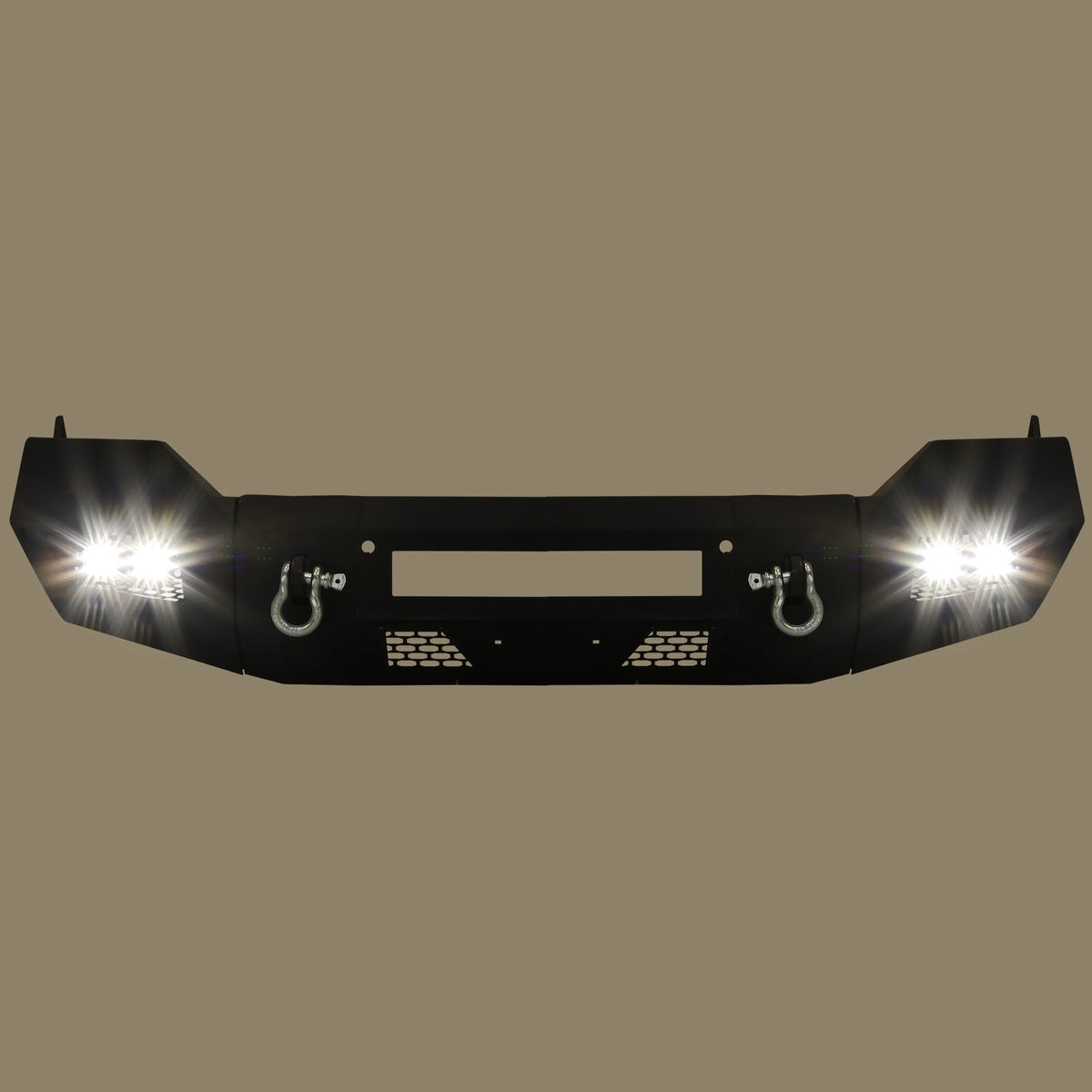 Front Bumper with D-Ring LED Fog Light H858