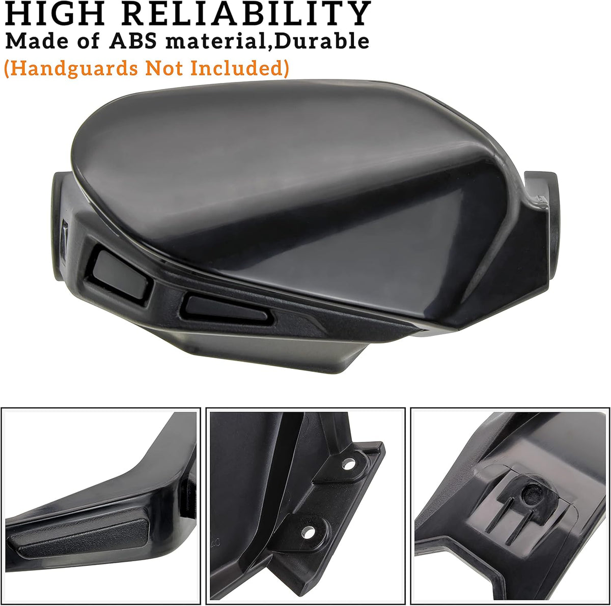 Black Plastic Handguards Wind Deflector Kit 2PCS F687394