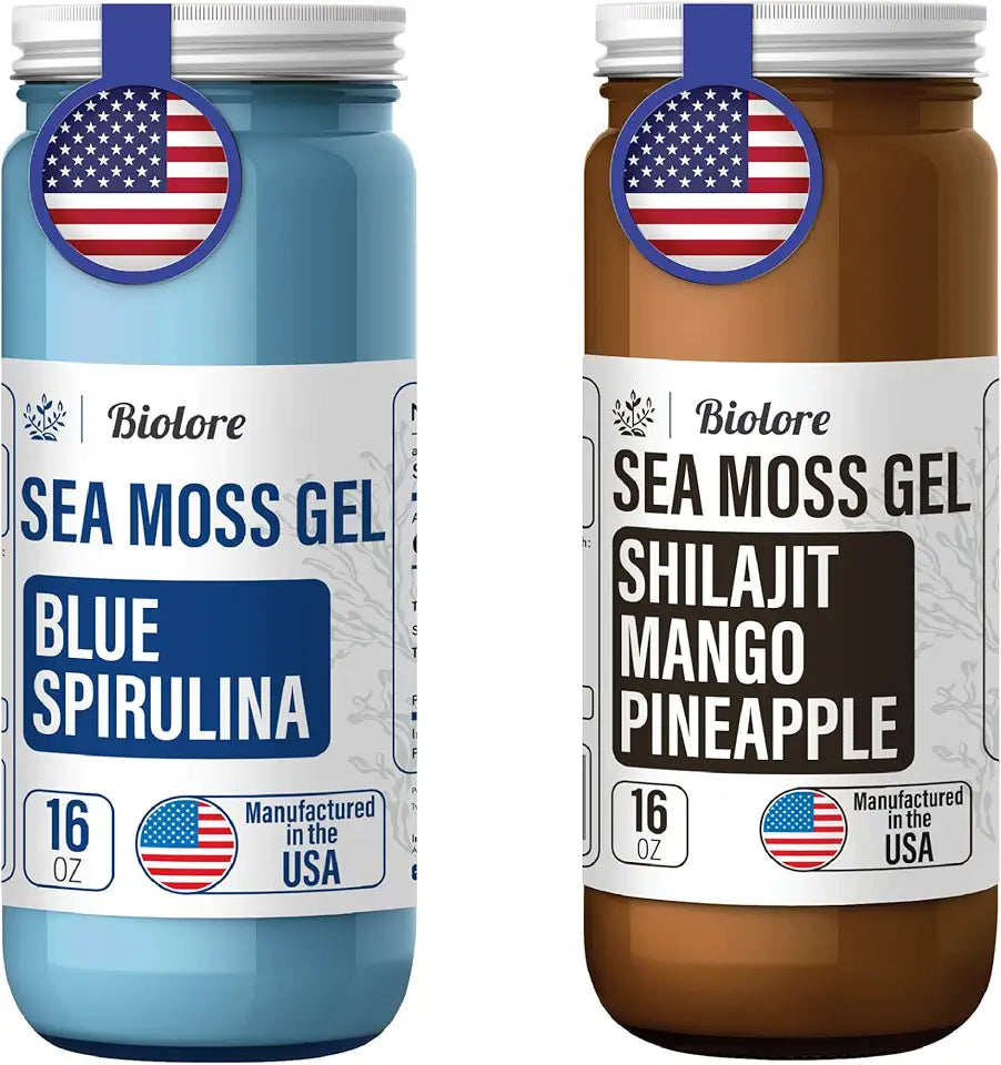 Sea Moss Gel with Shilajit and Blue Spirulina I180302