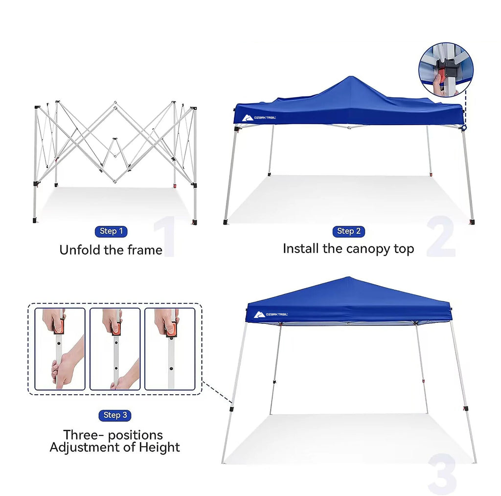 Blue 10 ft x 10 ft Outdoor Canopy T7501
