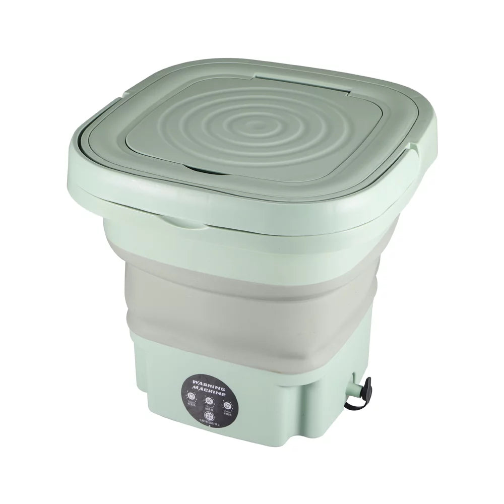 Green 8L Portable Folding Washer B1037