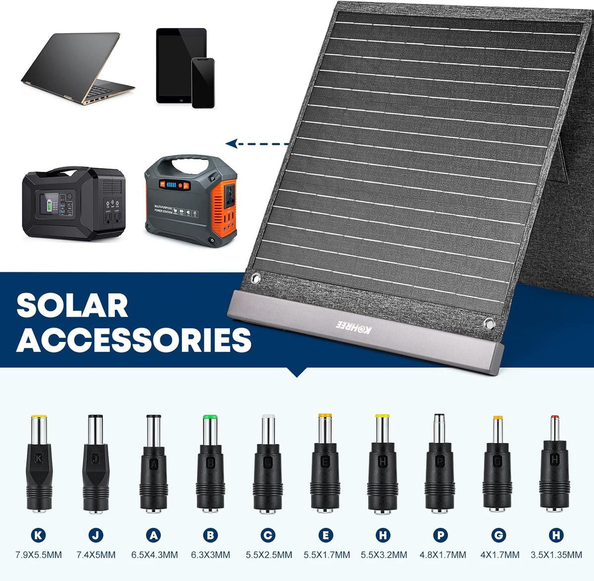 100W Portable Foldable Monocrystalline Solar Panel D459