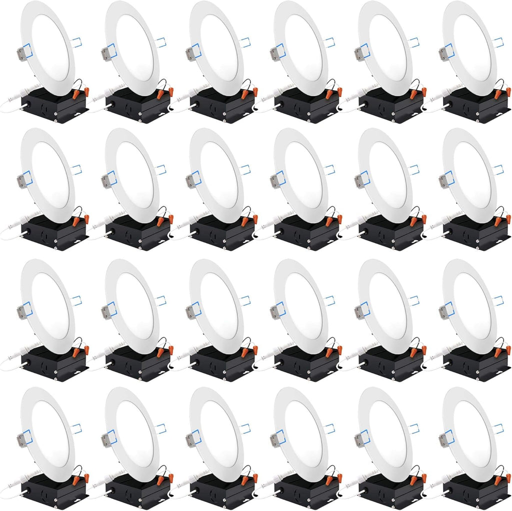 24 Pack 6 Inch Ultra Thin LED Recessed Ceiling Lights G22917