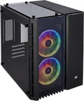 Micro-ATX Case with 2 RGB Fans, Tempered Glass - White X509