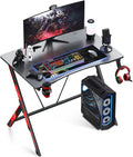 31 inch Gaming Desk with Carbon Fiber Surface S822