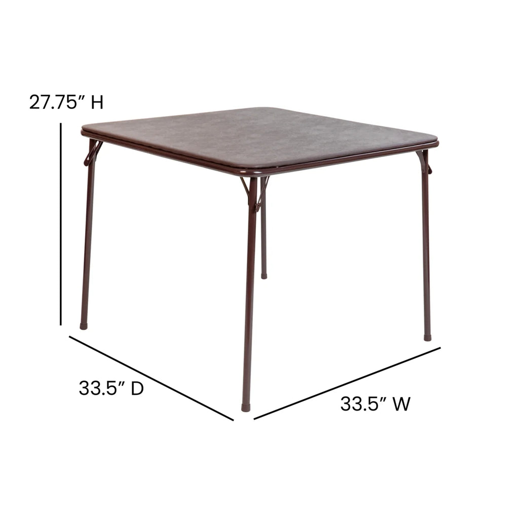 Brown Folding Card Table S84335
