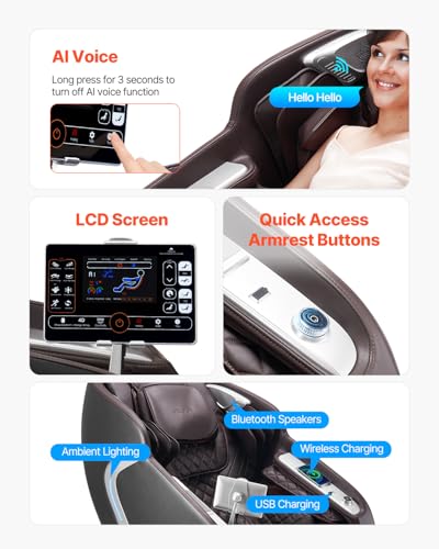 4D Full Body Zero Gravity Massage Chair with Heat Q69713