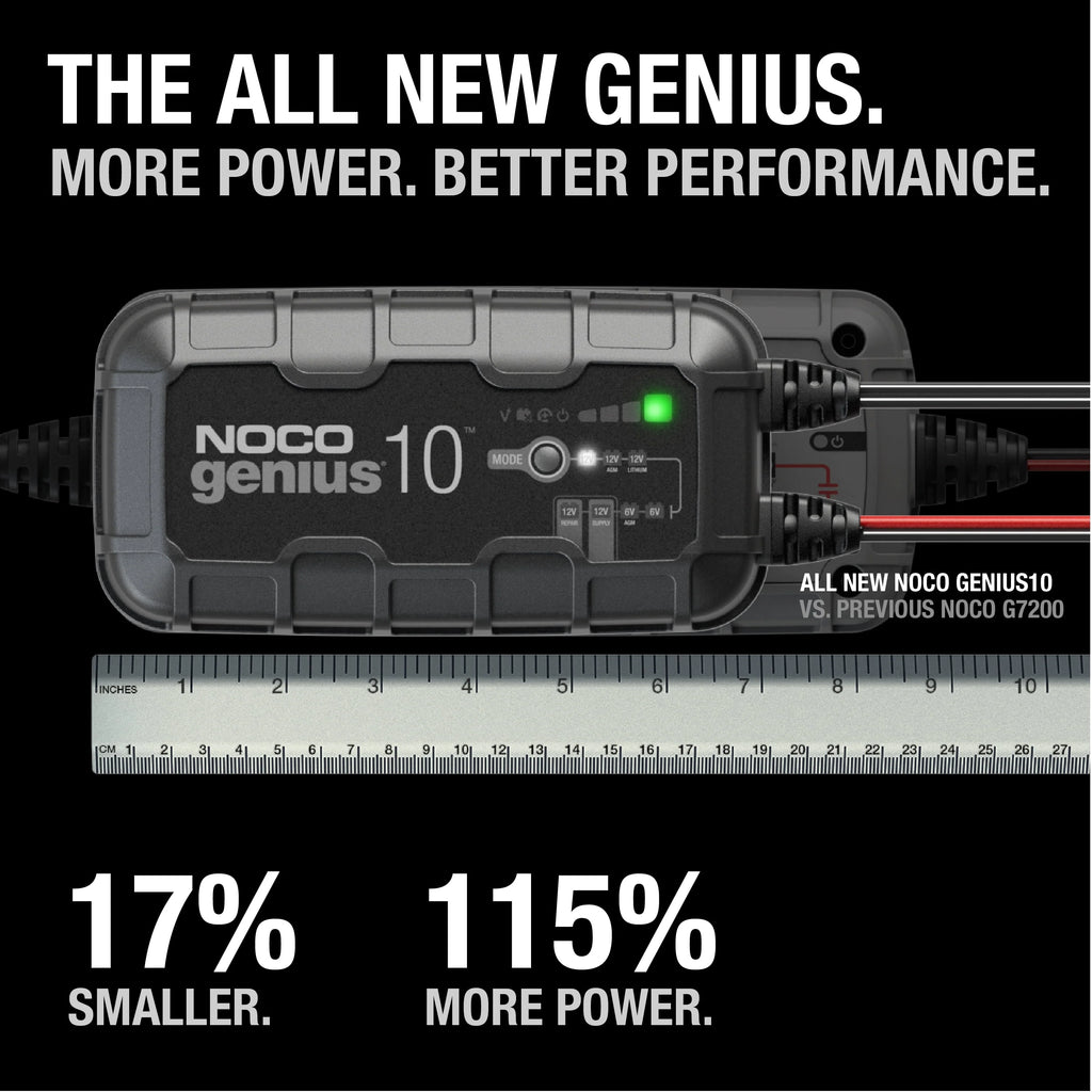 6V/12V 10A Smart Battery Charger and Maintainer N556499