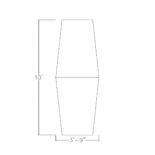 10 Person Modular Hexagon Conference Room Table Metal T Bases A289254