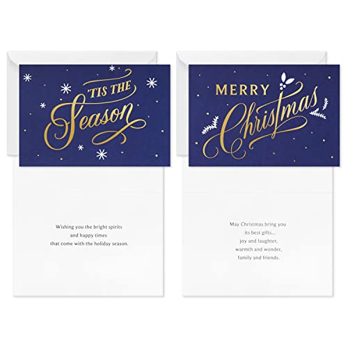 Boxed Christmas Cards Assortment, 6 Designs, 72 Cards with Envelopes Z28825
