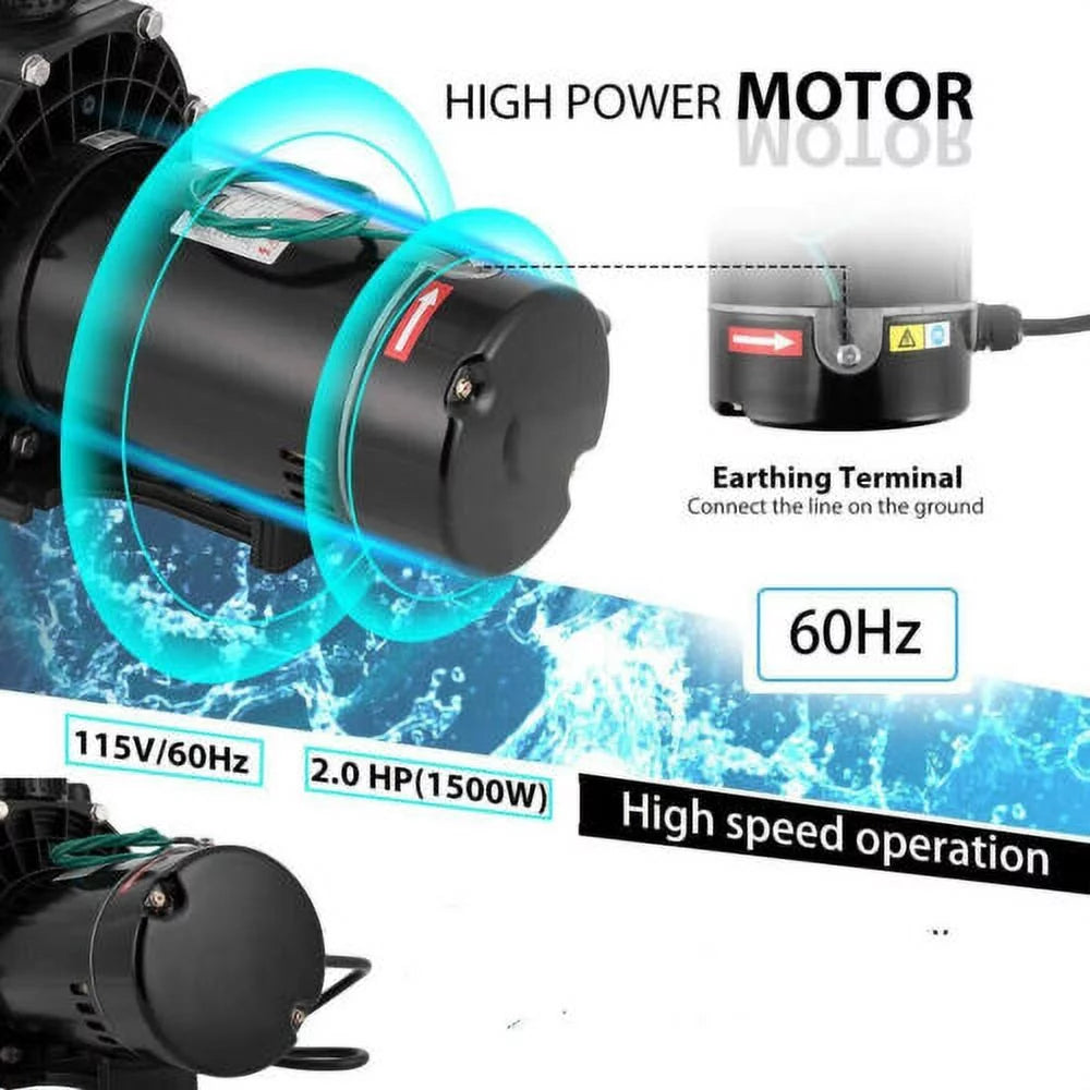 2.0HP Swimming Pool Pump with Strainer Filter A6301