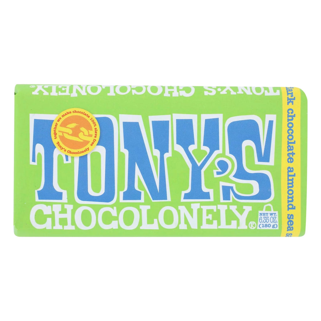 Dark Almond Sea Salt 51% Chocolate Bar Case of 15 M984842